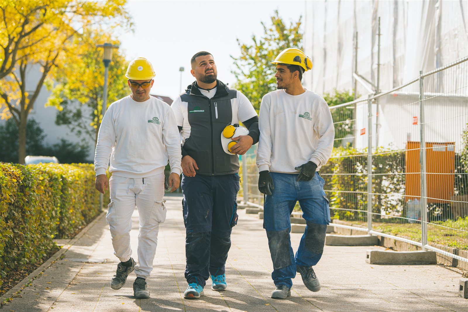 Das Bären-Team im Einsatz auf einer Baustelle
